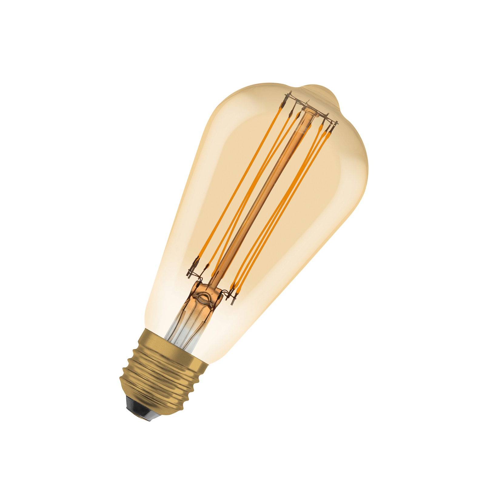 OSRAM LED Vintage 1906 Edison, złota, E27, 5,8 W, 822, ściemniana.