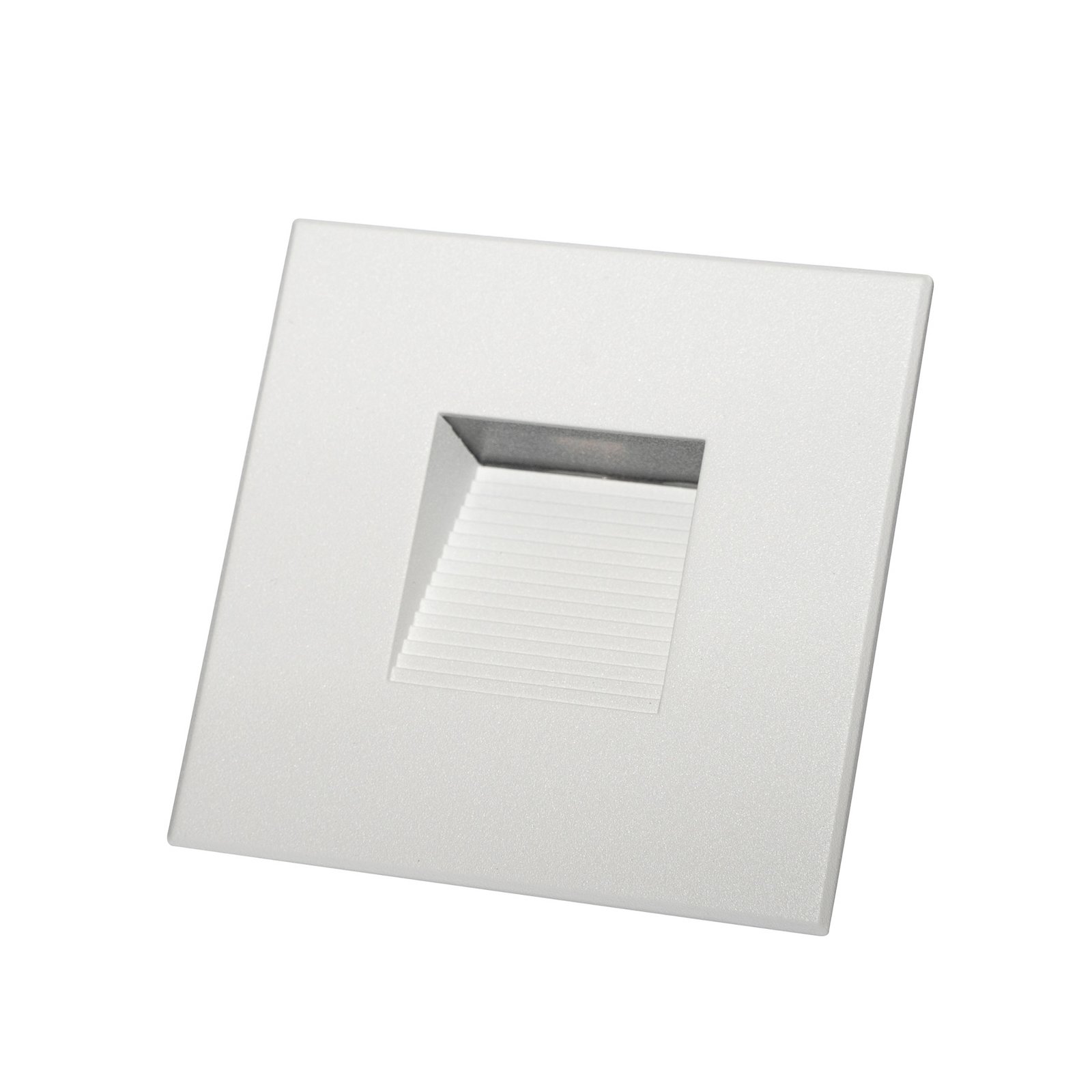 Candeeiro de parede embutido DOTLUX LED EASYSTAIR alumínio branco 8,2 x 8,2 cm