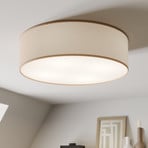 Rondo ceiling light, beige, metal, Ø 45 cm, E27