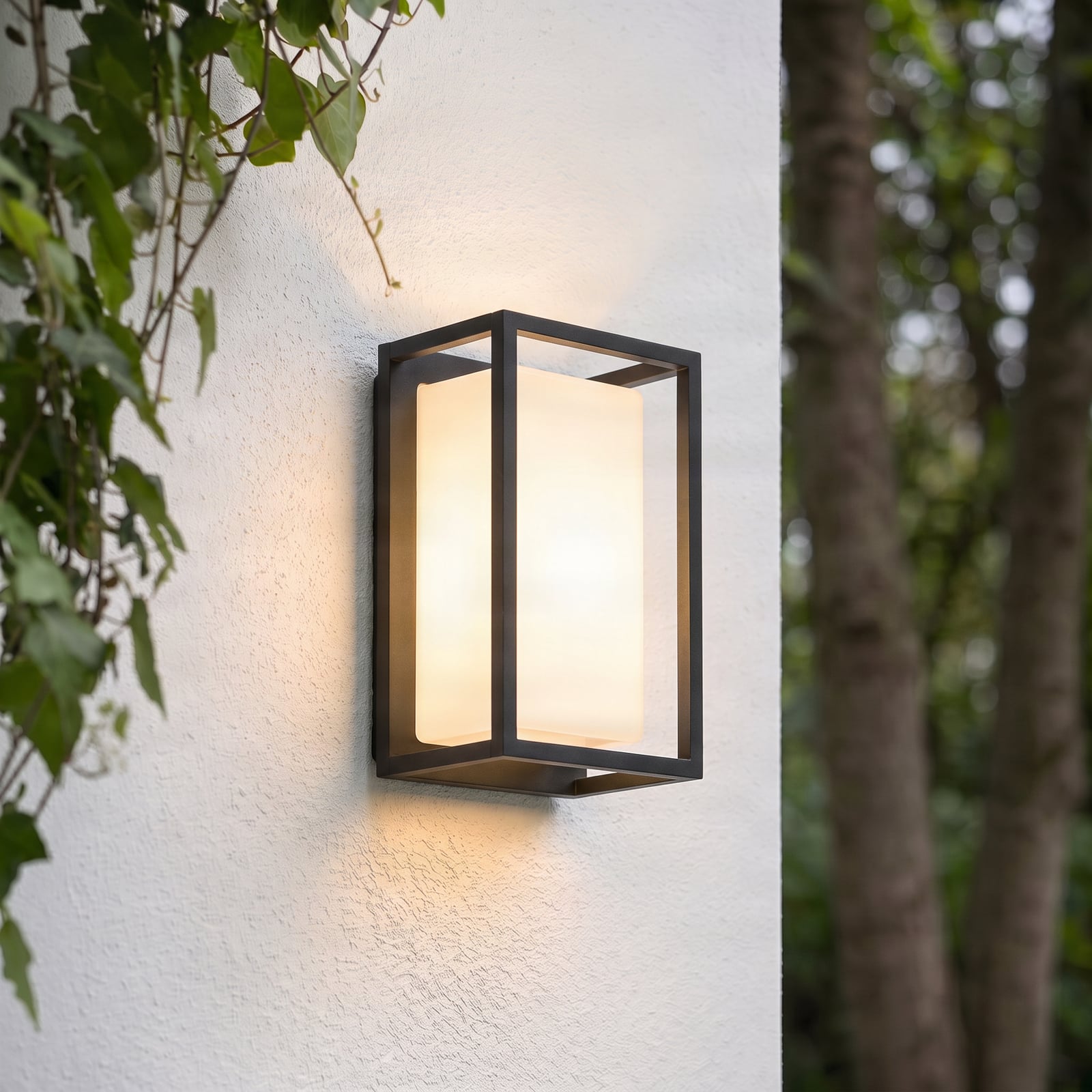 Ilirian Candeeiro de Parede Exterior Graphite/White - Lucande Ilirian Candeeiro de Parede Exterior Graphite/White - Lucande