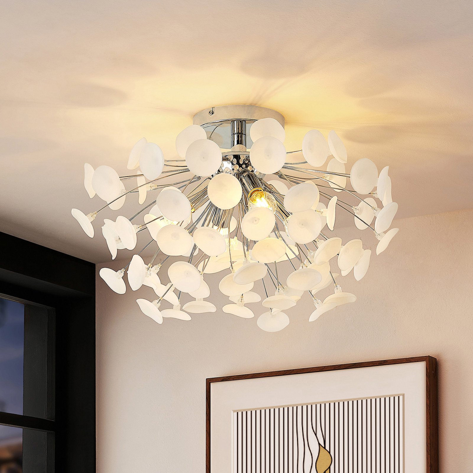 Yurina Stropní Lampa Chrome - Lindby