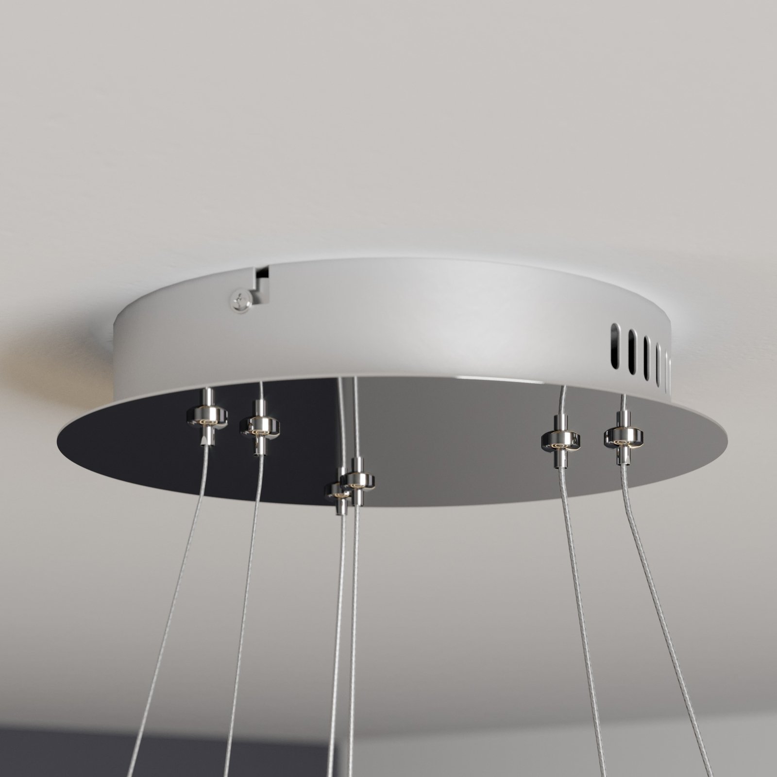 LED hanglamp Lyani, 2 ringen onder elkaar