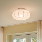 Deckenleuchte Aeron, Textil, weiß