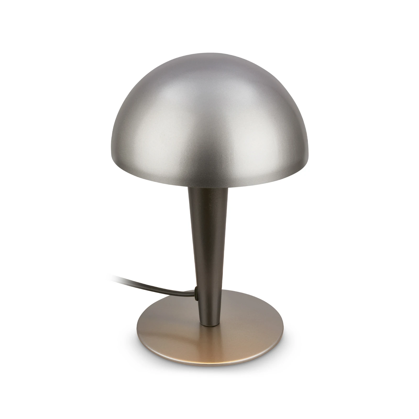 Lampe à poser Wanda, anthracite/titane, E14, hauteur 23 cm, métal