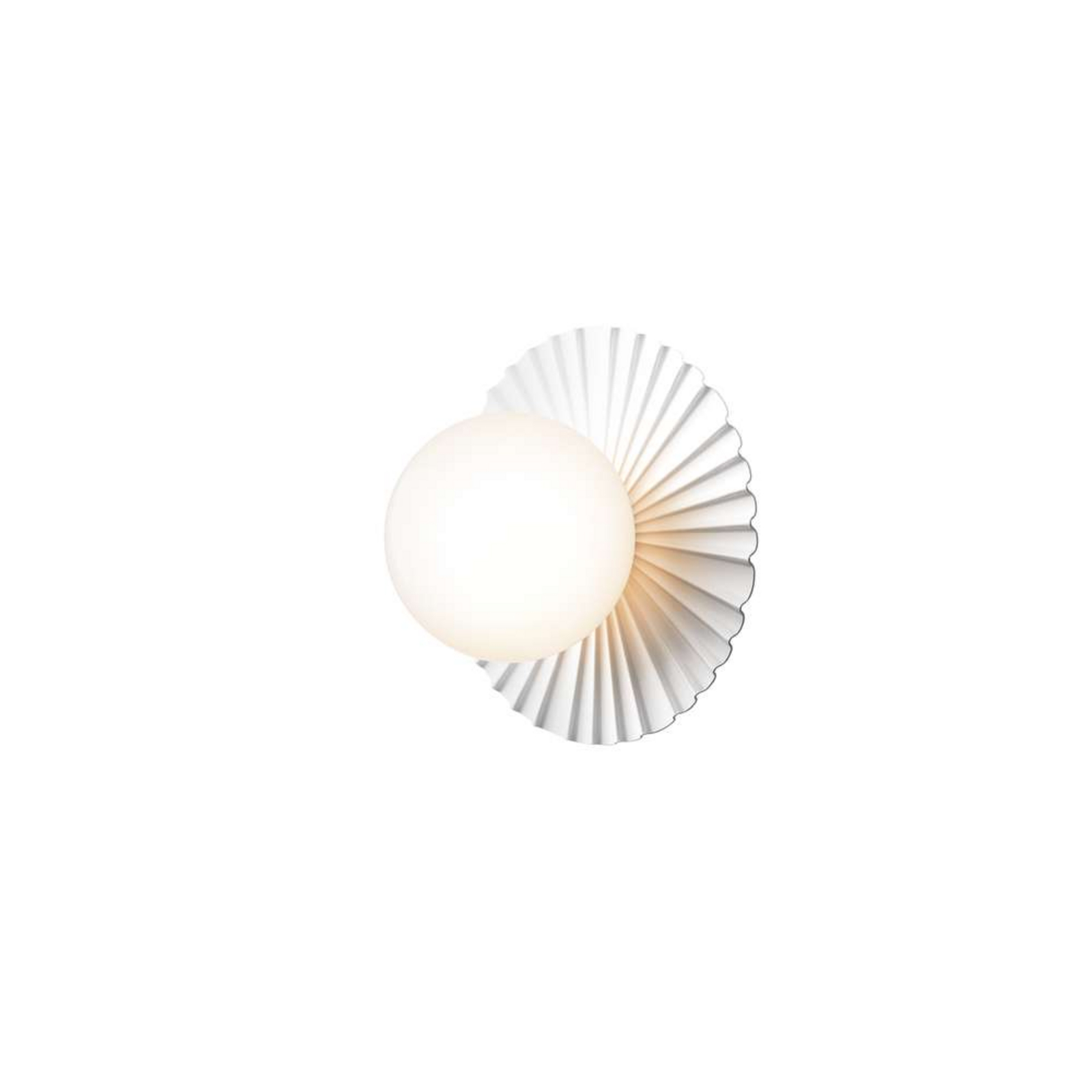 Applique murale Nuura Liila Muuse, Ø 20 cm IP44, blanc/opale