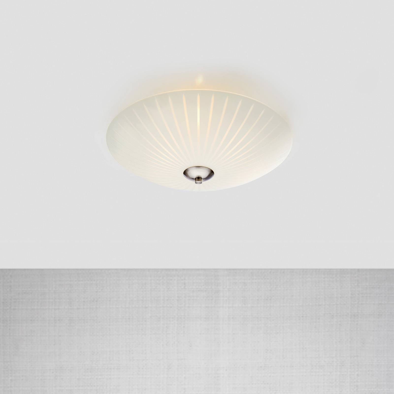 Szklana lampa sufitowa Cut, Ø 43 cm