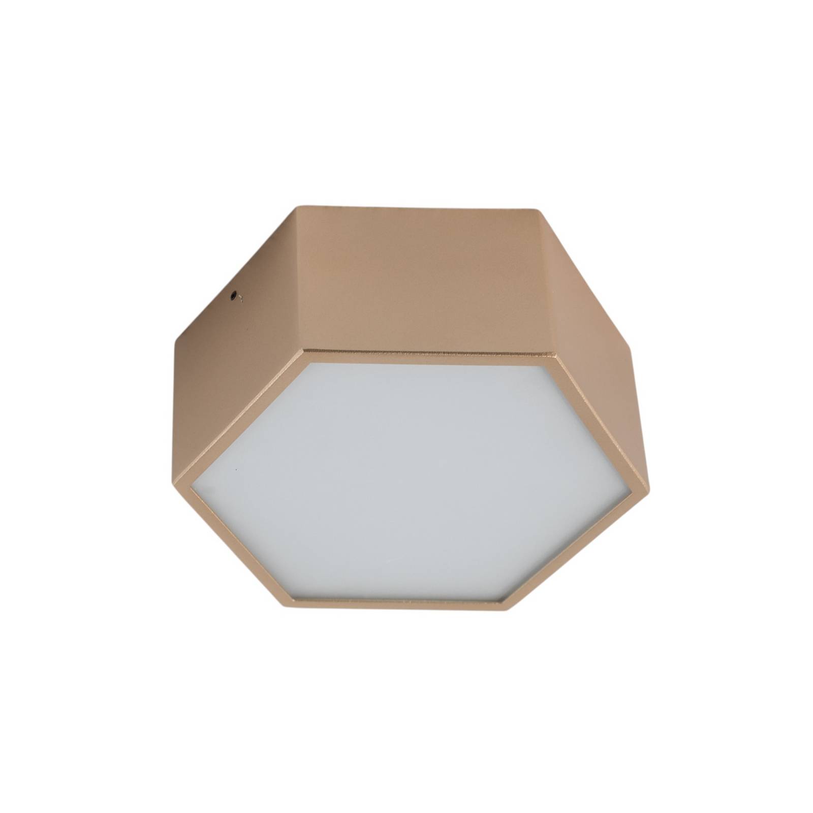 LED-Deckenleuchte Libre, goldfarben, Stahl, 3.000 K günstig online kaufen