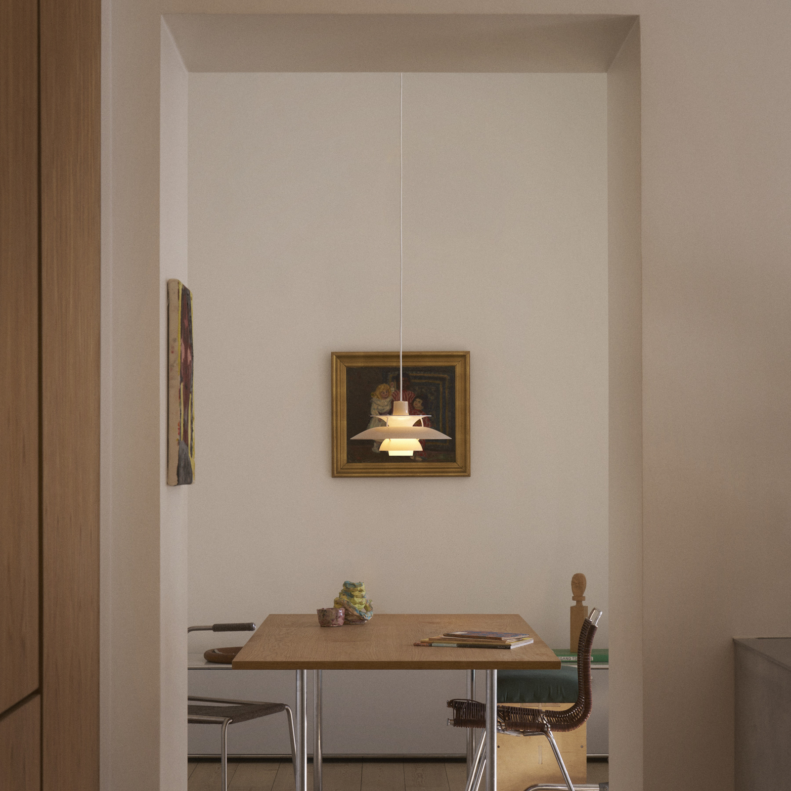 Louis Poulsen hanglamp PH 5 320, opaal-beige, E14