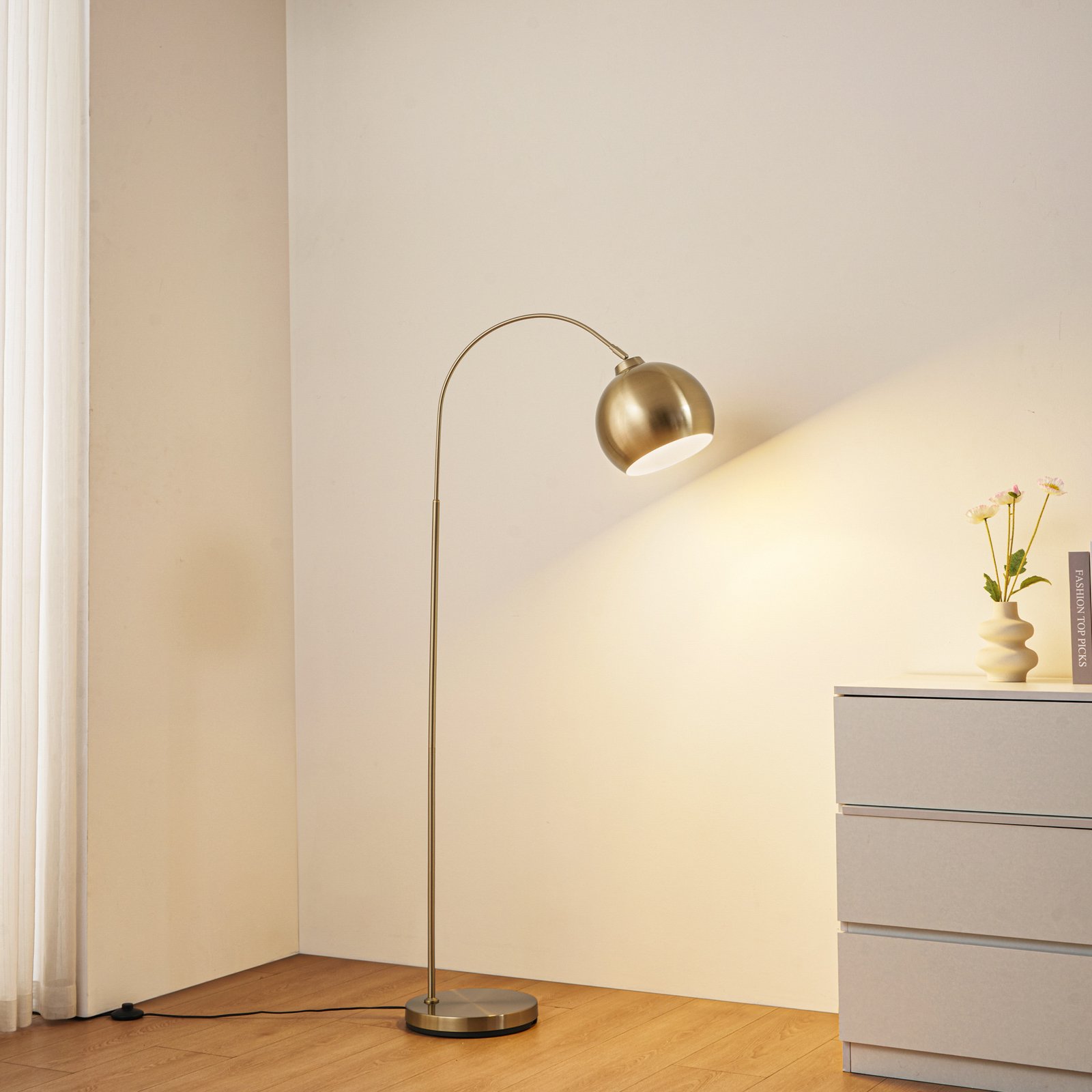 Moisia Lampadaire Brass - Lindby Moisia Lampadaire Brass - Lindby