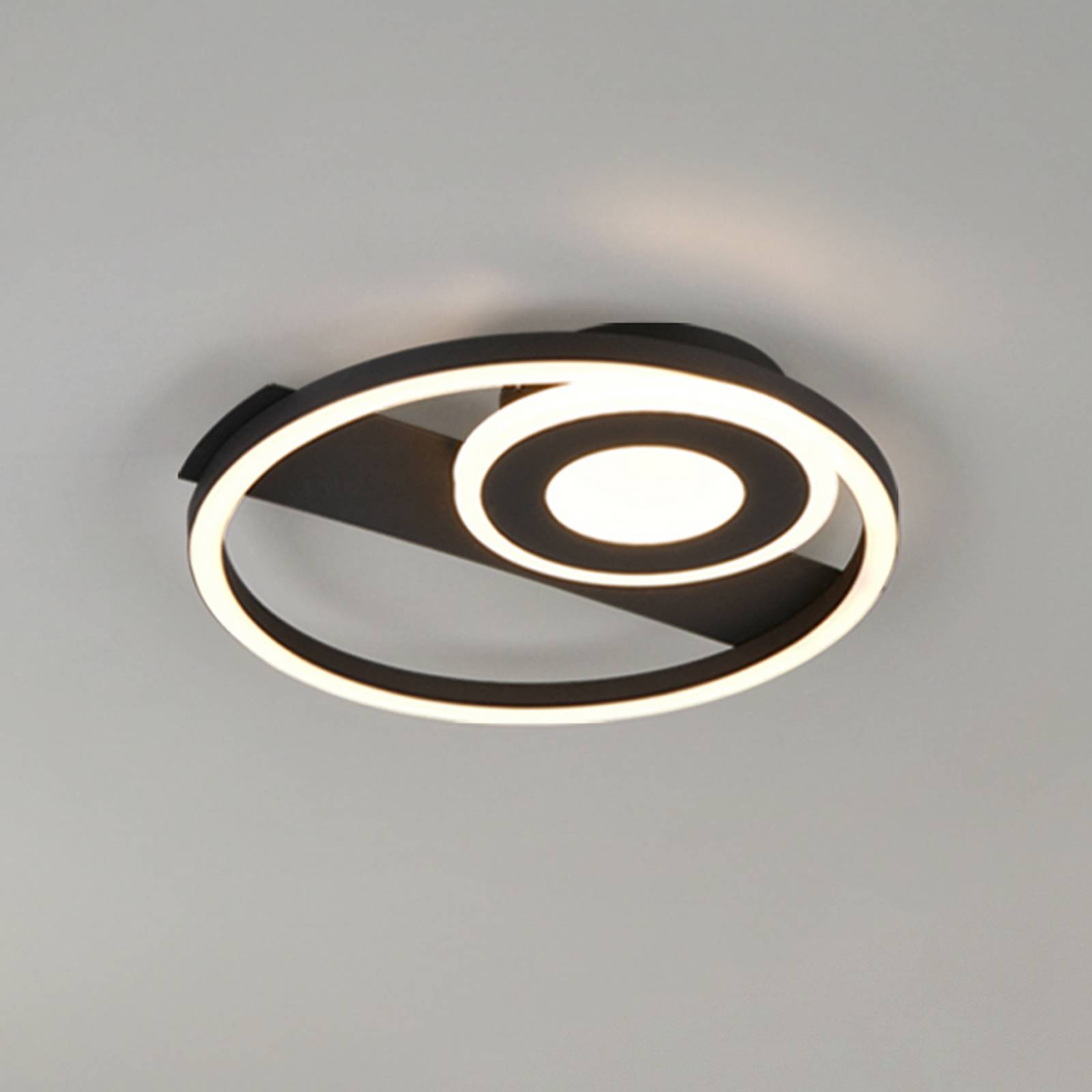 LED-Deckenleuchte Horus, schwarz, 2500 lm, 3000 K, Metall günstig online kaufen