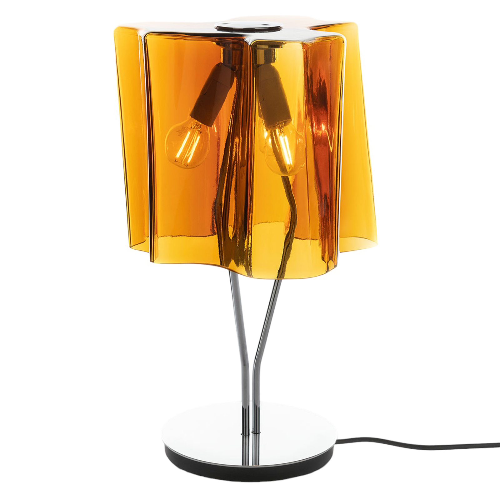 Artemide Logico stolní lampa 64 cm tabák/chrom