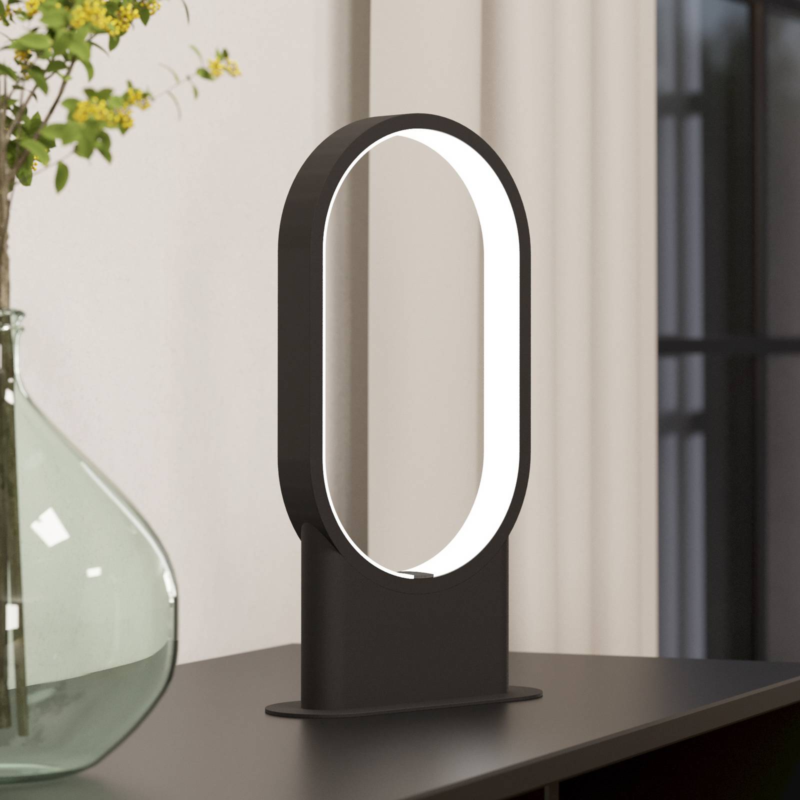 LED-Tischleuchte Codriales in Schwarz günstig online kaufen