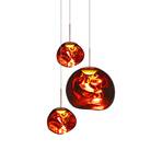 Melt Trio Round LED Lustră Pendul Copper - Tom Dixon