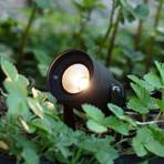 Záhradný reflektor 24 LED, čierny, 6 W