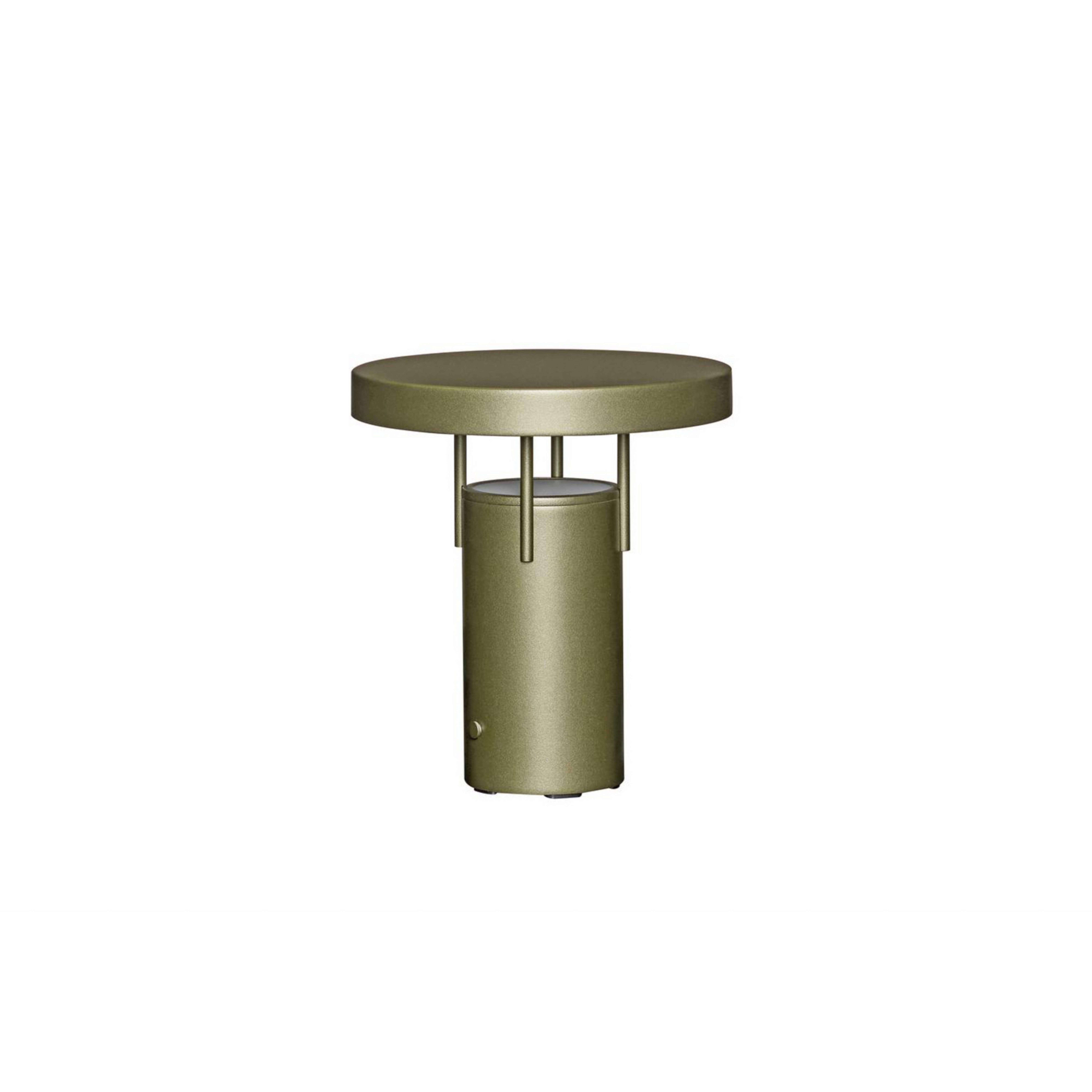 BringMe Mini LED-akkukäyttöinen pöytälamppu, tummanvihreä, 20 cm - HÜBSCH