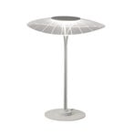 LED galda lampa Vela, balta/caurspīdīga, 36cm, akrila, aptumšotājs