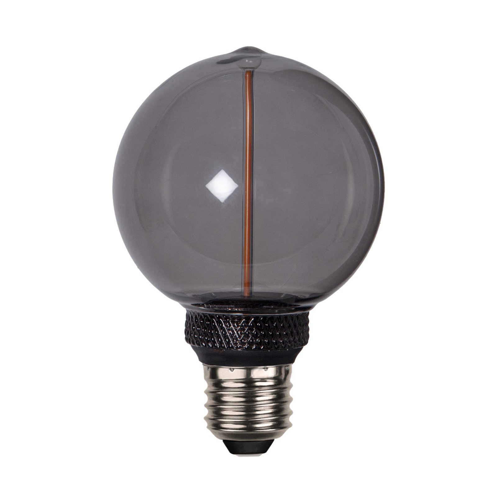 Lampadina LED DecoLED One G80 E27 2W nero 1800K 3-step