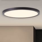 Tuco LED ceiling lamp, black, Ø 25 cm