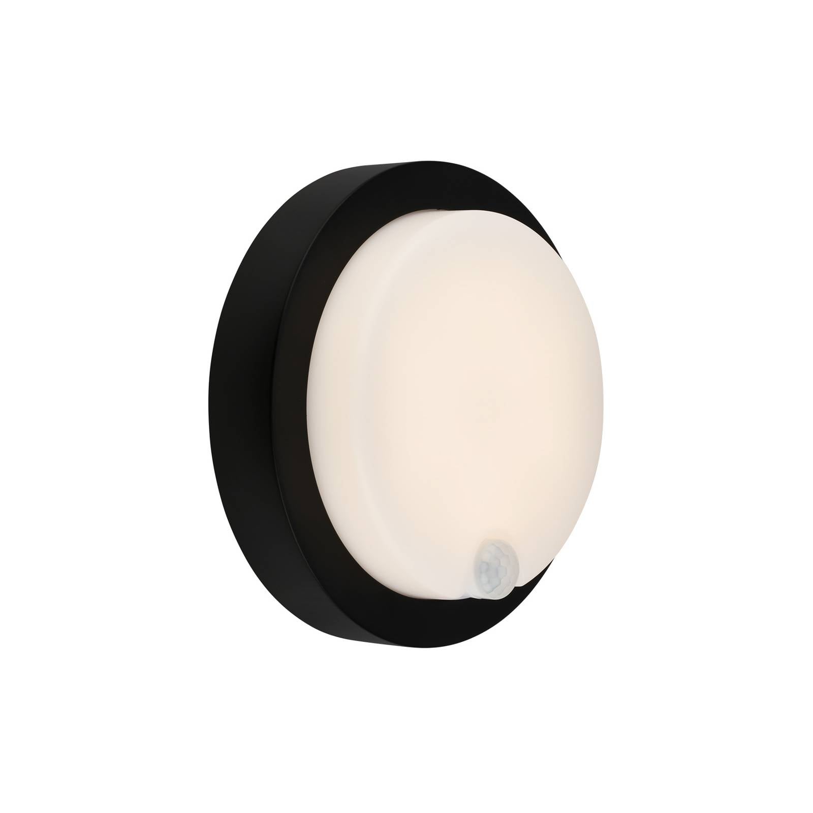 LED-Akku-Außenwandleuchte 3765015, Sensor, schwarz