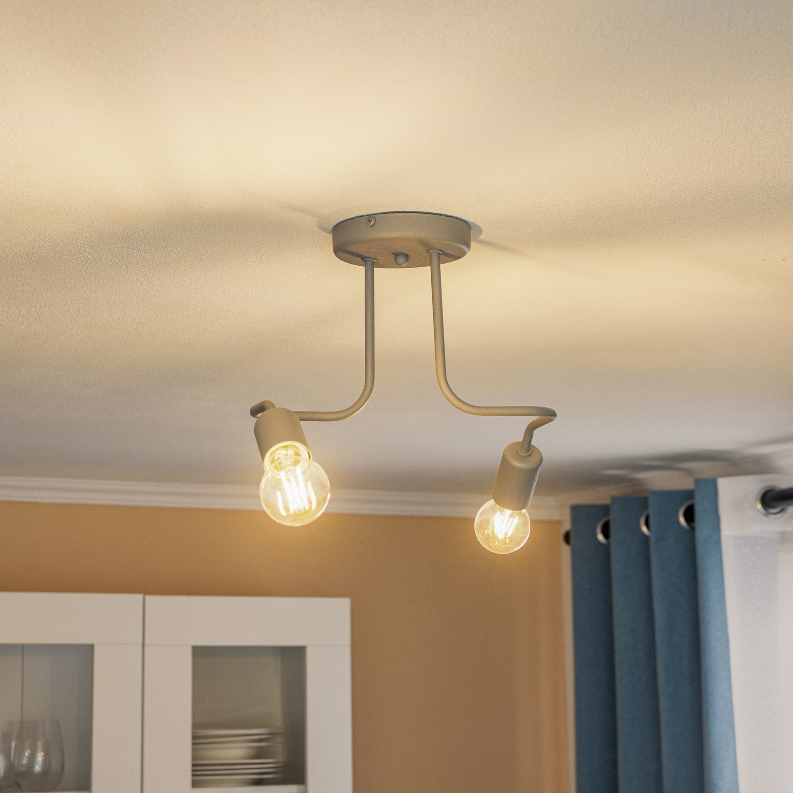 Plafondlamp Joiy, 2-lamps., grijs