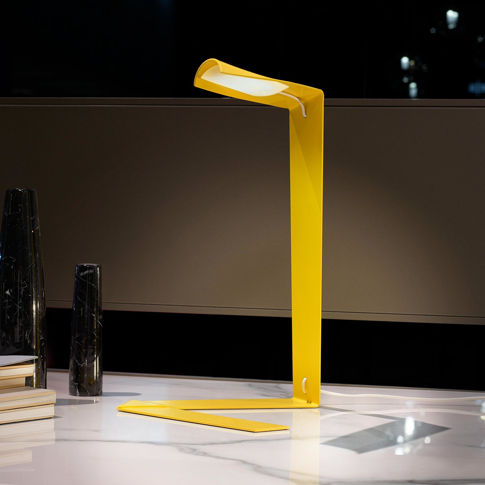 Prandina Elle T1 -LED-pöytälamppu, keltainen