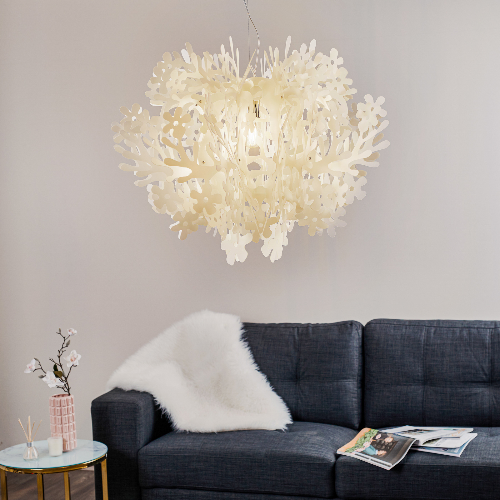 Slamp Fiorella - designerska lampa wisząca biała
