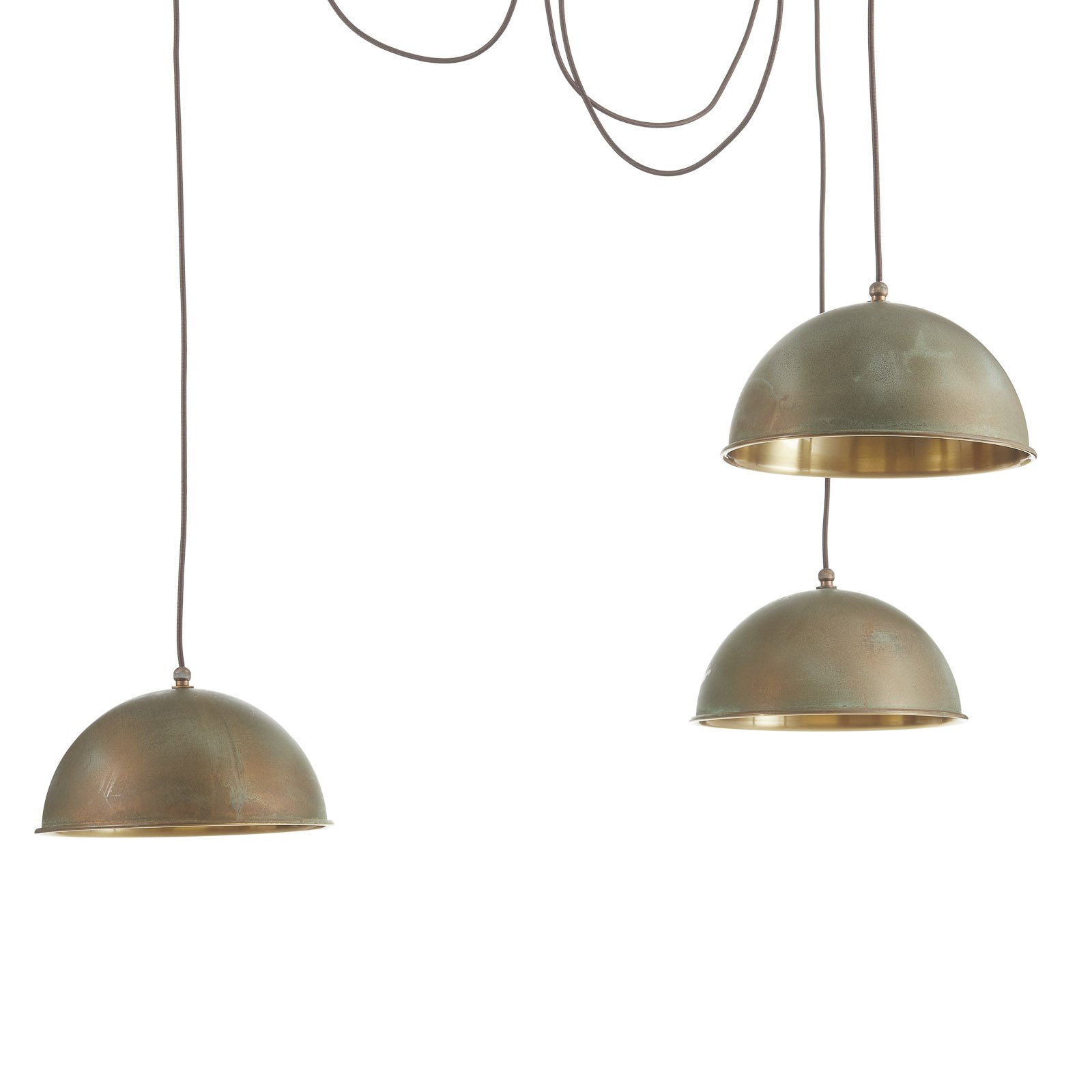 Hanging light Circle 3248.3L, 3-bulb, antique brass