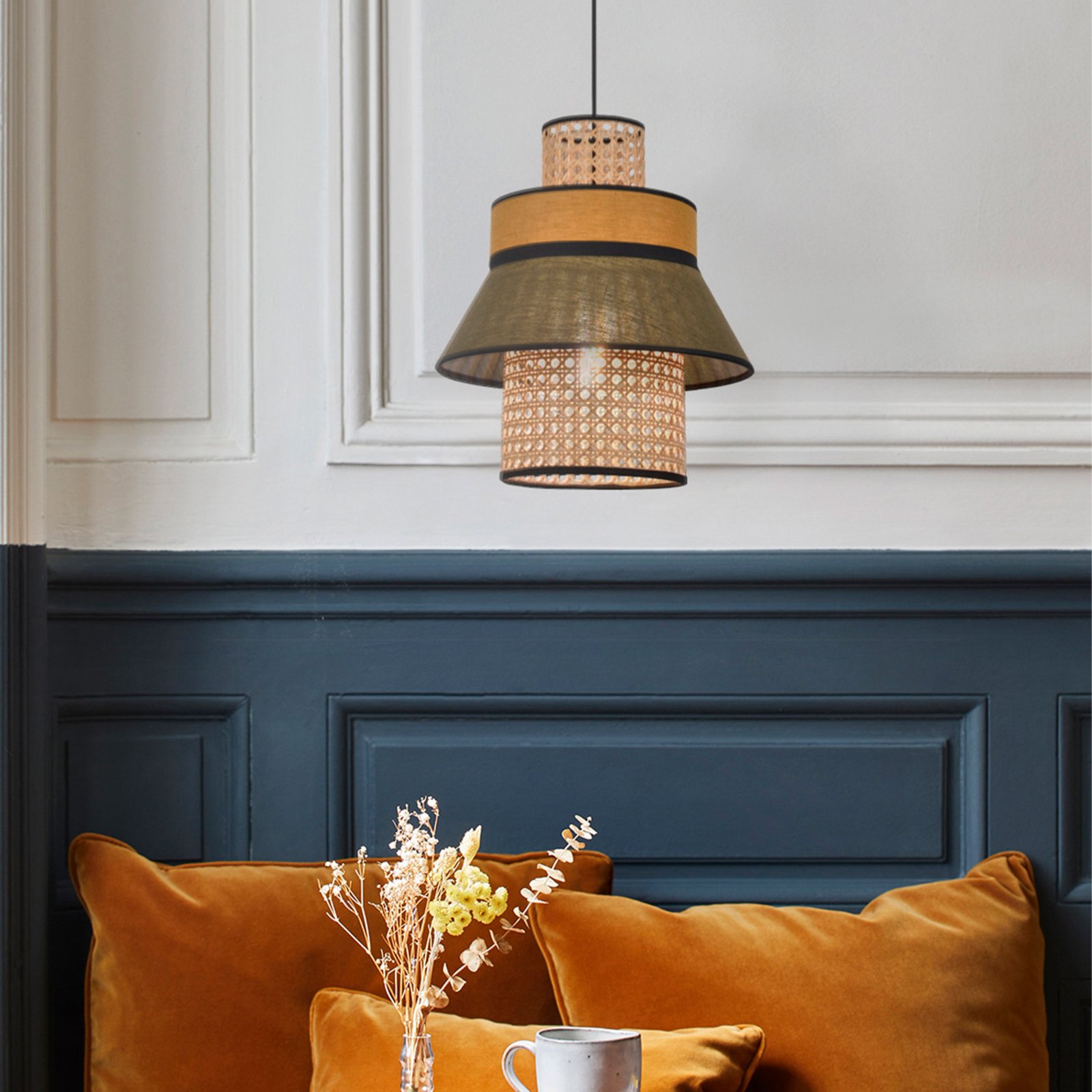 Singapour XML Hängelampe khaki/curry - MARKET SET