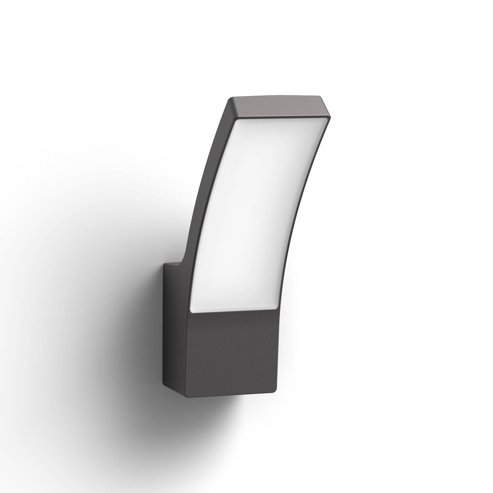 Philips Splay LED-Außenwandlampe anthrazit 2.700 K