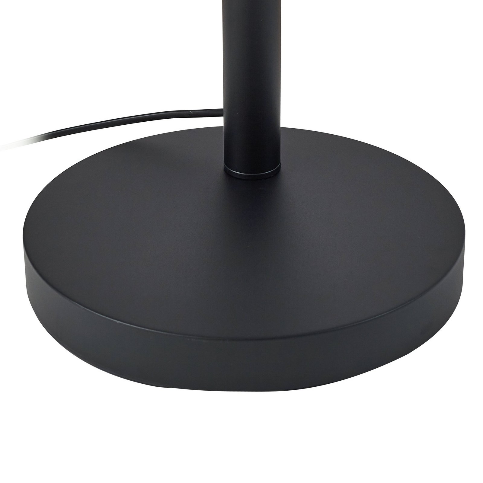 Lindby lampe sur pied Nanika, noir/or, 202 cm, E27, 3 lampes