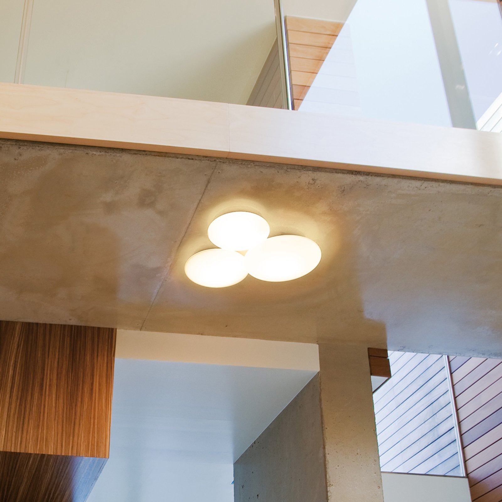 Puck Deckenleuchte, weiß, Glas, 3-flammig - Vibia Puck Deckenleuchte, weiß, Glas, 3-flammig - Vibia