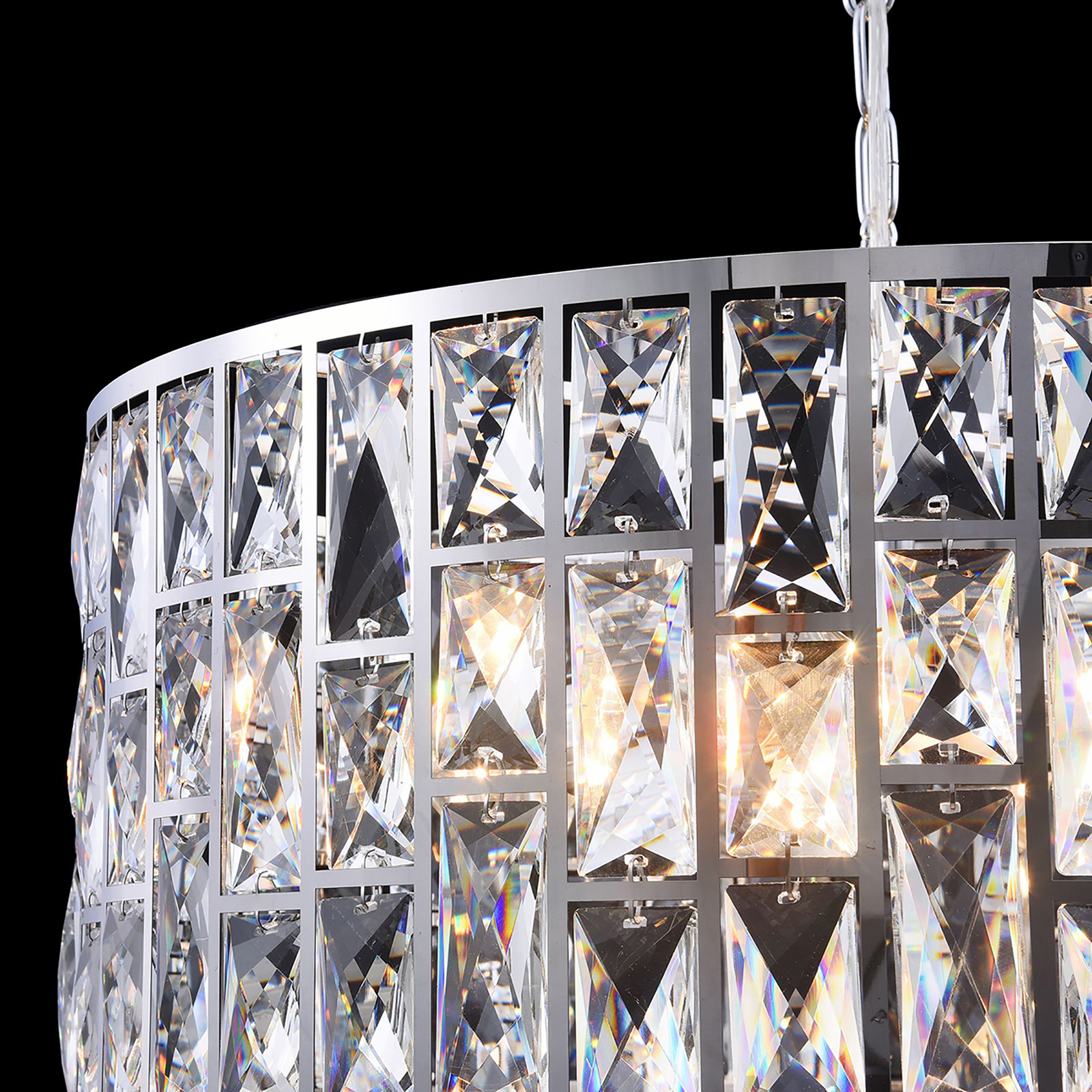 Maytoni Gelid pendant light crystal glass panes