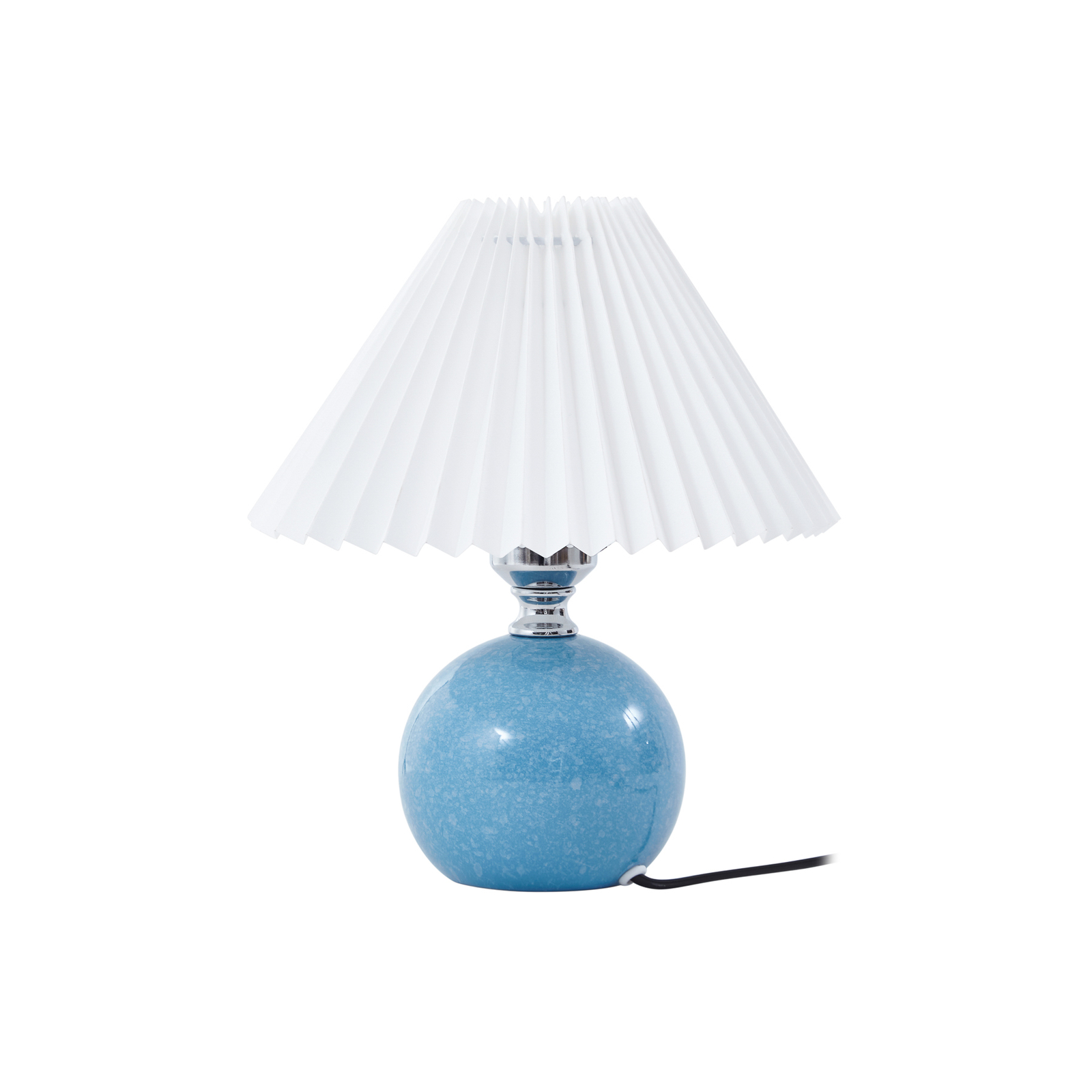 Stolní lampa Lindby Kerimi, keramika, modrá barva