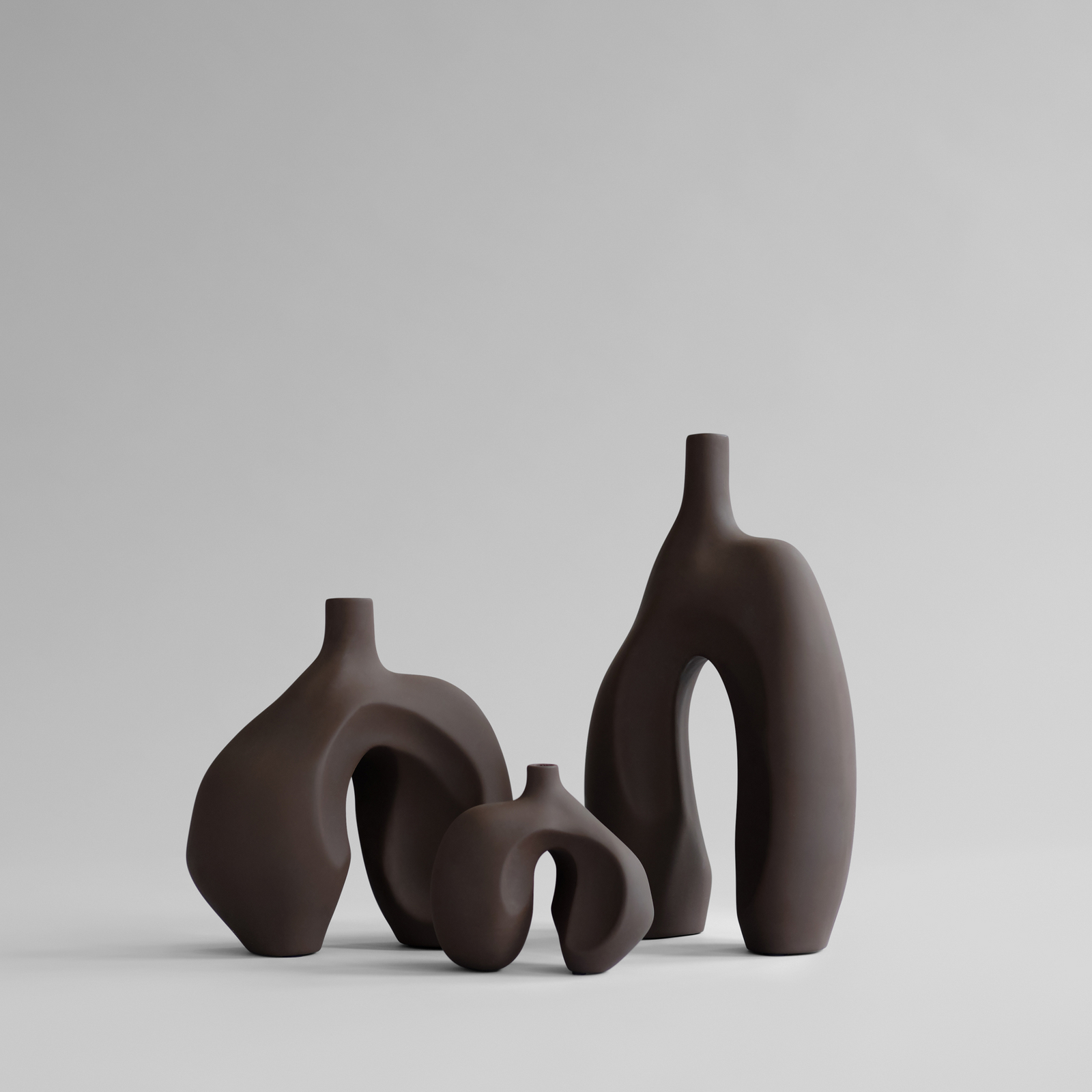 Ni Medio Váza čokoládová Výška 43 cm Keramika - 101 Copenhagen