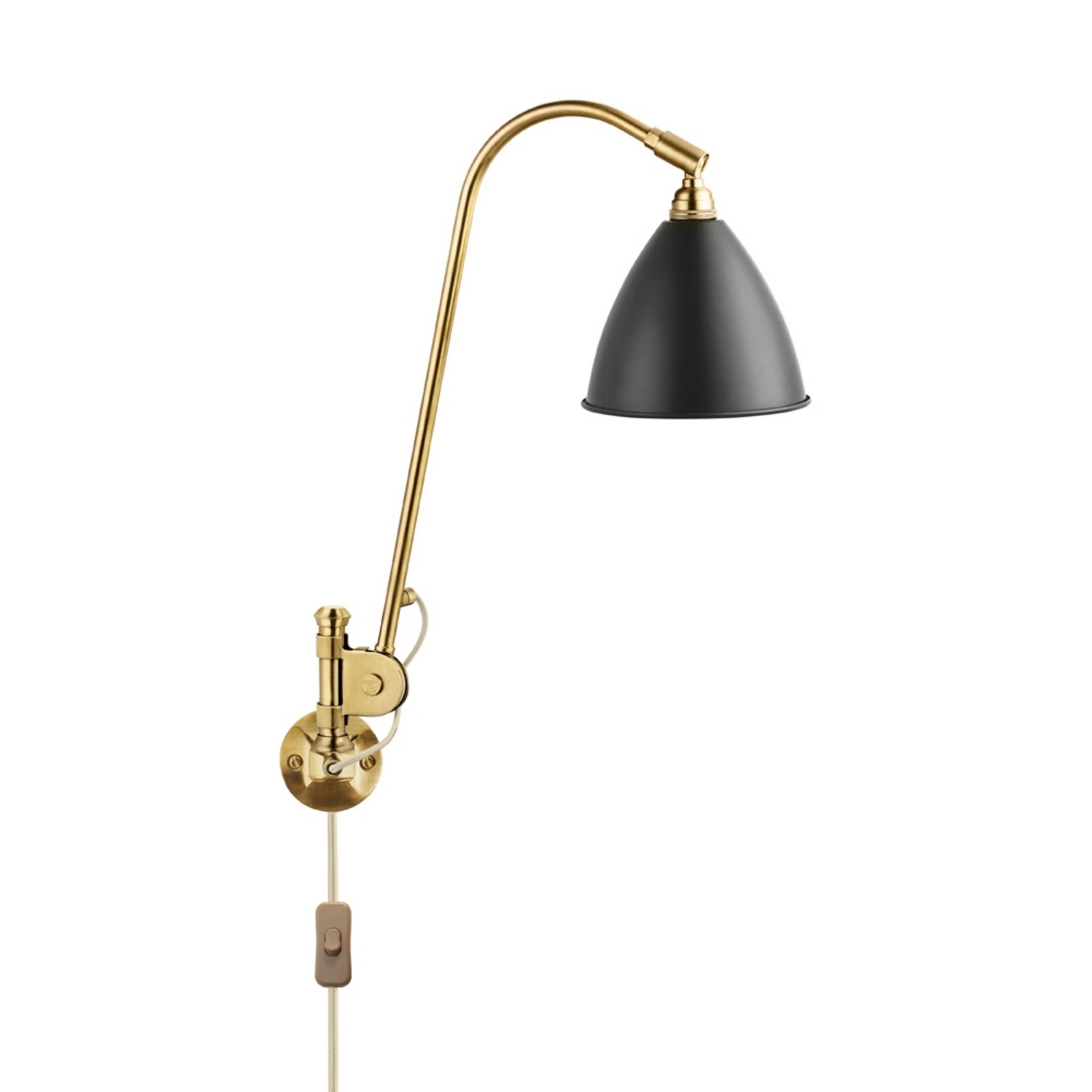 Bestlite BL6 Wall Lamp ø16 Brass/Black - GUBI