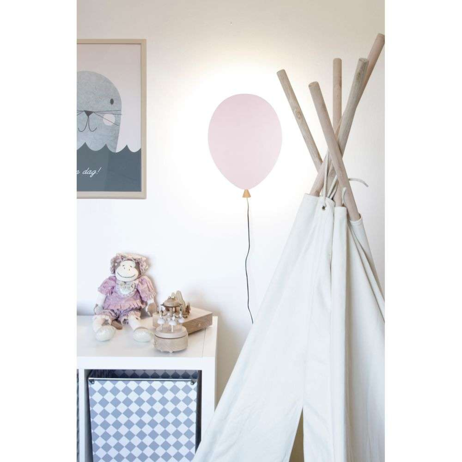 Balloon Candeeiro de Parede Rose - Globen Lighting