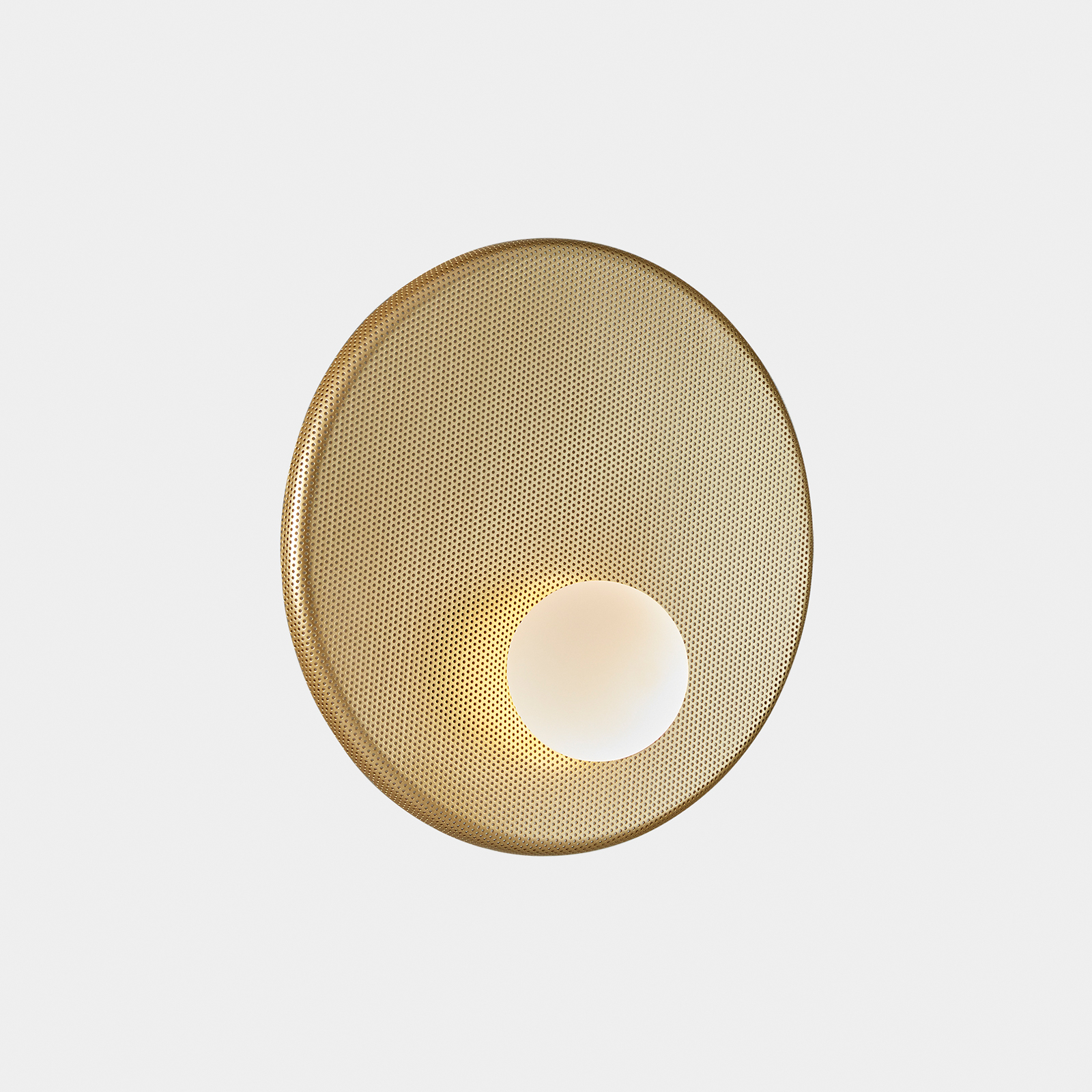 LEDS-C4 Trip væglampe, Ø 30 cm, mat guld