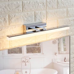 Lucande LED-kylpyhuoneen seinävalaisin Julie, 46cm, kromi, metalli, IP 44