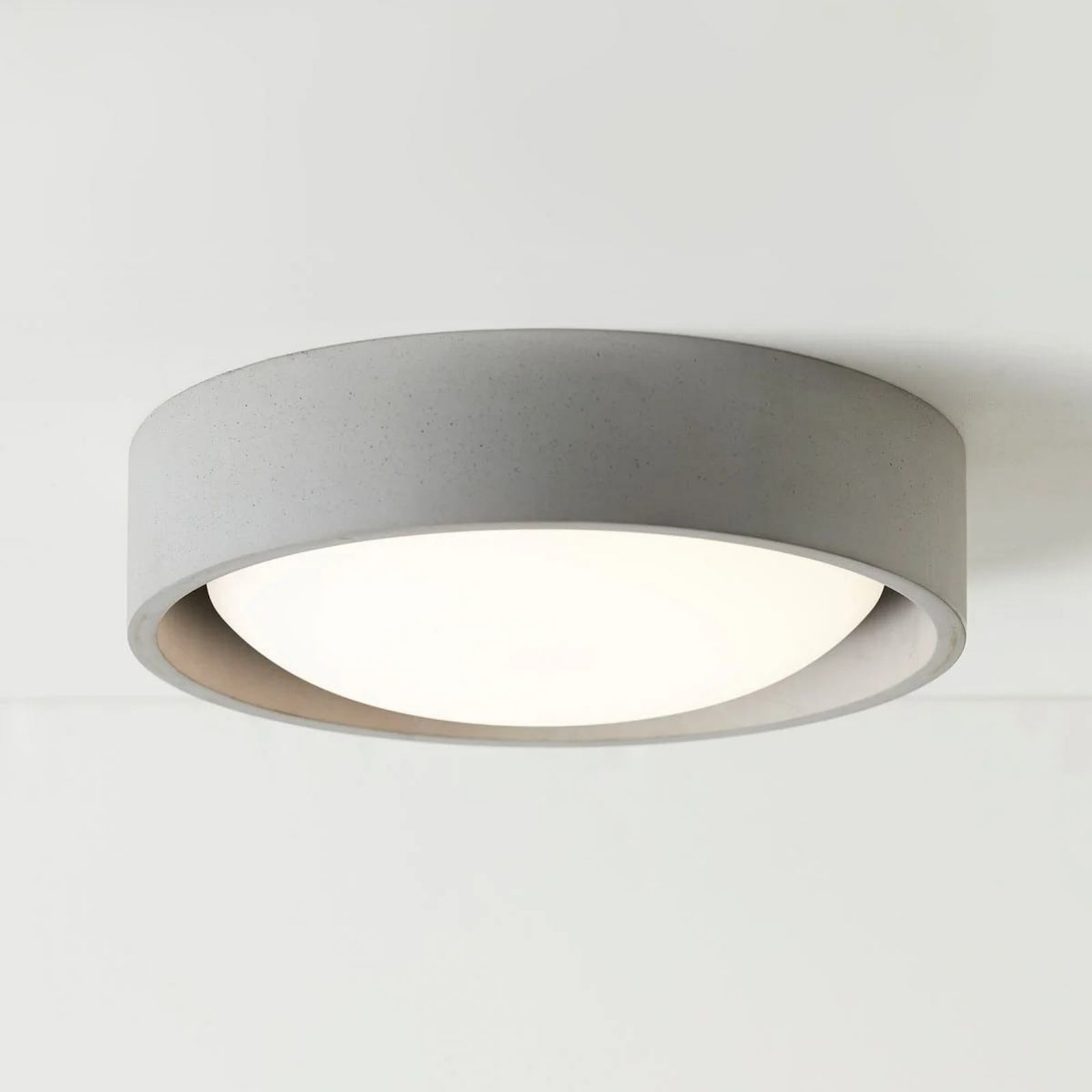Plafonnier Uno, gris, béton, Ø 27 cm, GX53 - Beacon Plafonnier Uno, gris, béton, Ø 27 cm, GX53 - Beacon