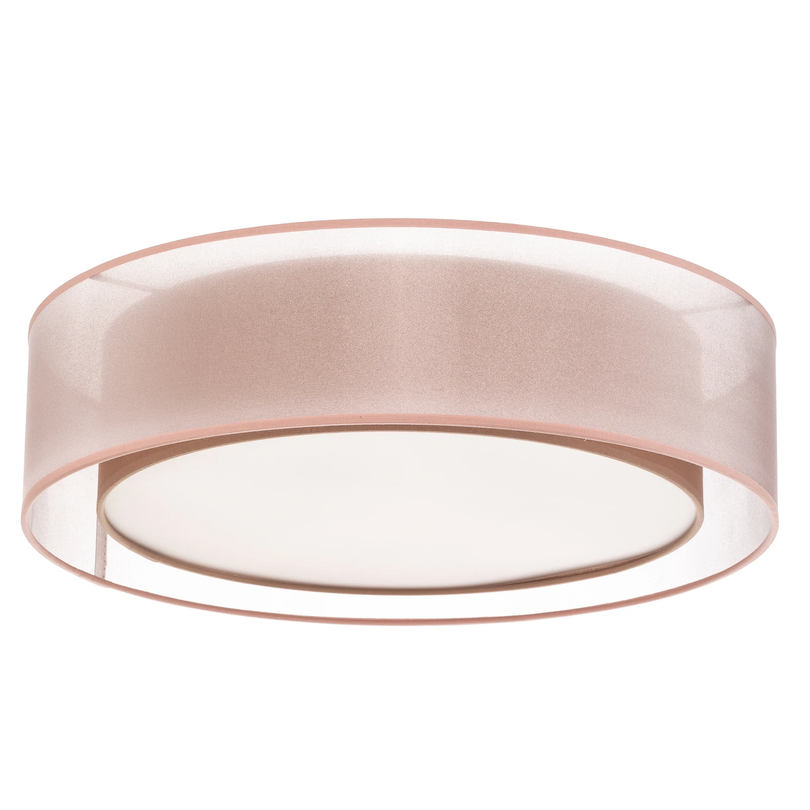 Euluna Tibu plafondlamp, textiel, Ø50cm, cappuccino
