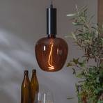 Cognac Apple LED decorative lamp E27 2 W 1,800 K
