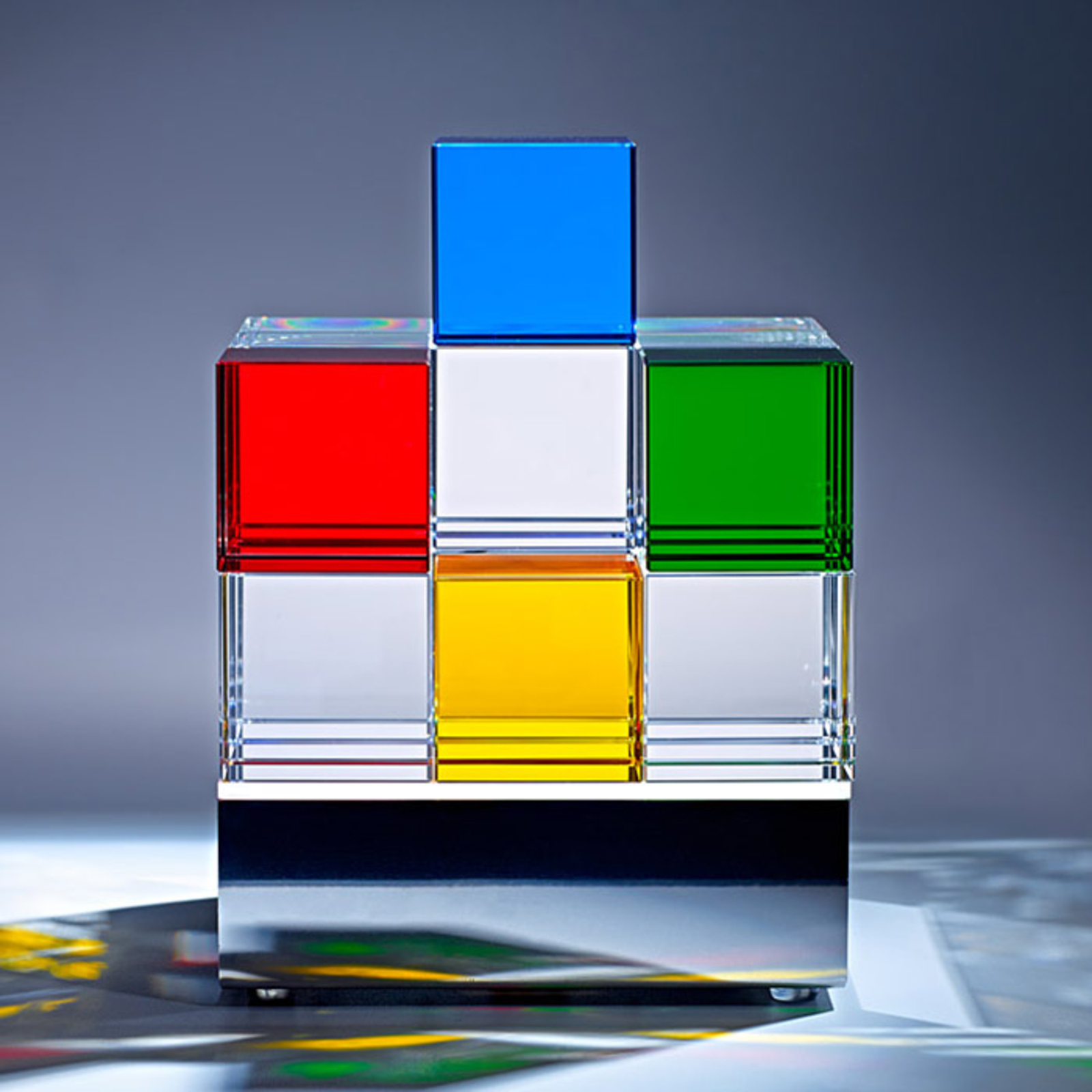 TECNOLUMEN Cubelight LED da tavolo, multicolore