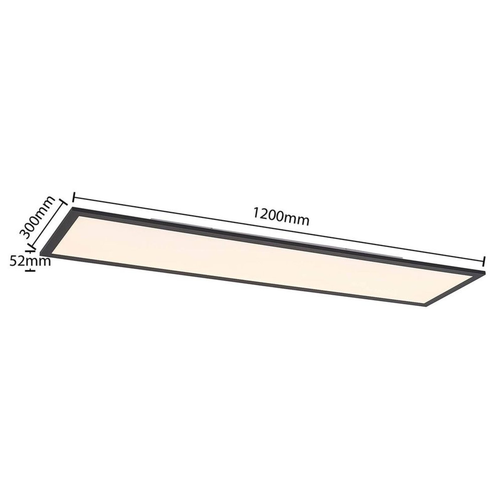 Nelios Plafonieră LED 2700-6500k 120x30 Black - Lindby