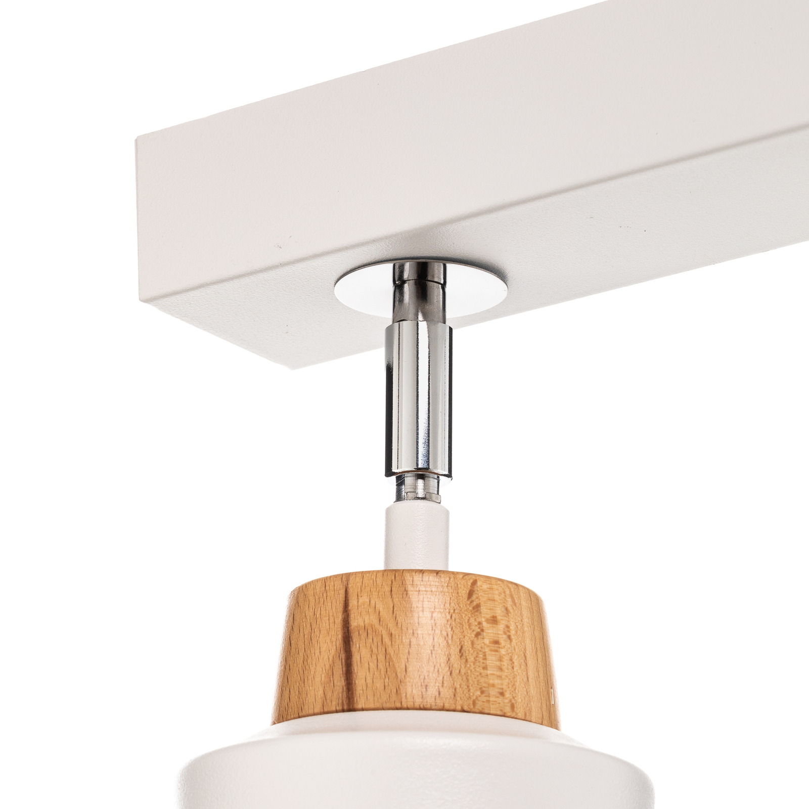 Wood taklampe, 3 lyskilder, hvit