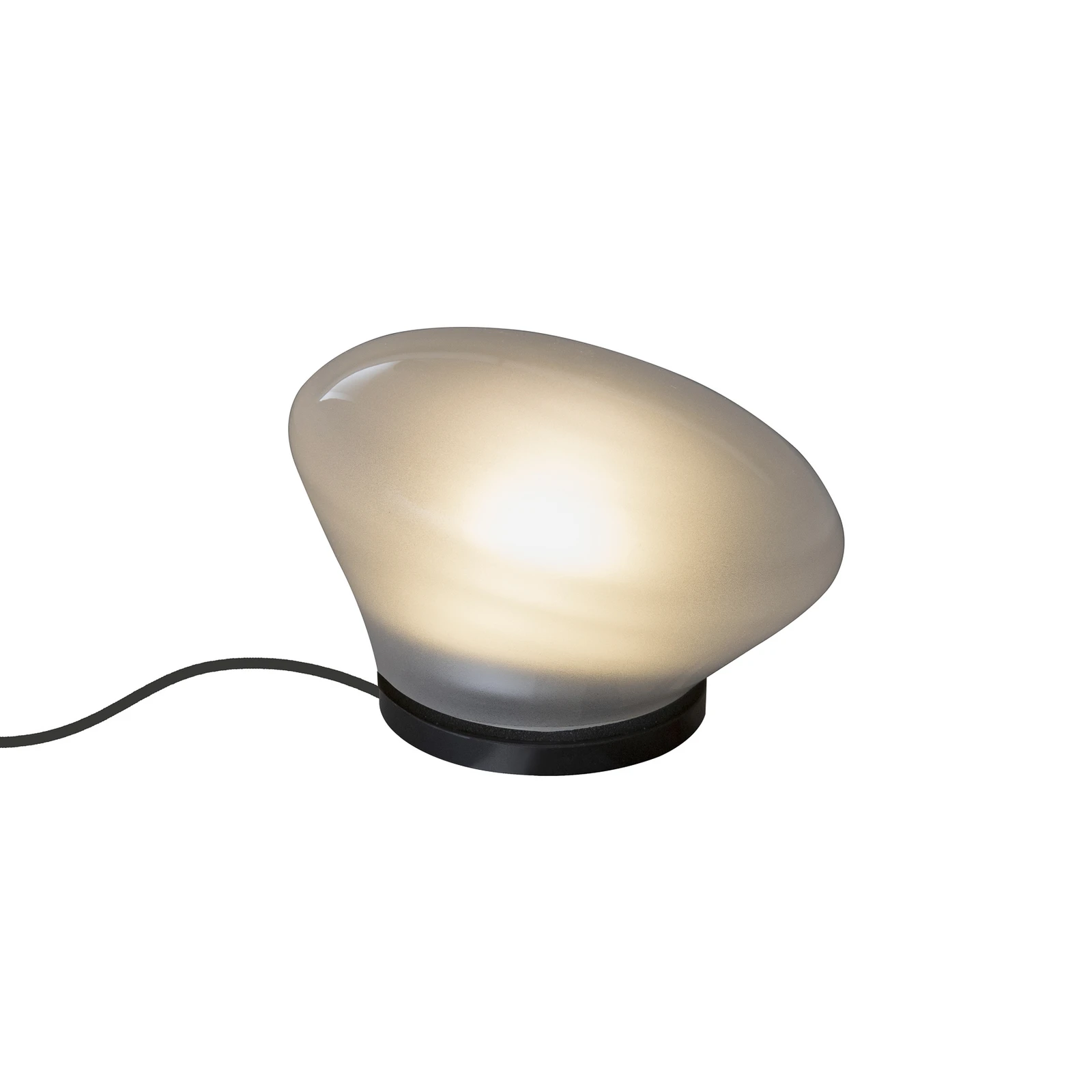 Karman Agua LED-Tischleuchte Ø13cm Glas gefrostet