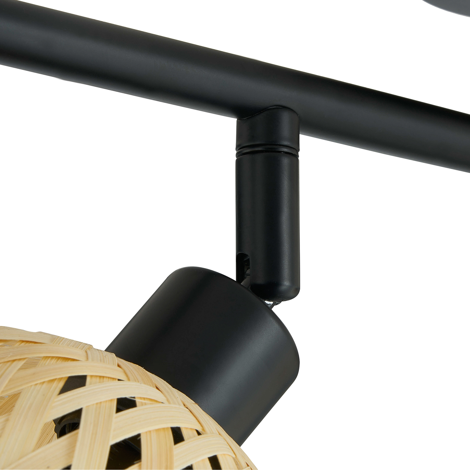 Lindby Youstin spot pour plafond bambou à 4 lampes