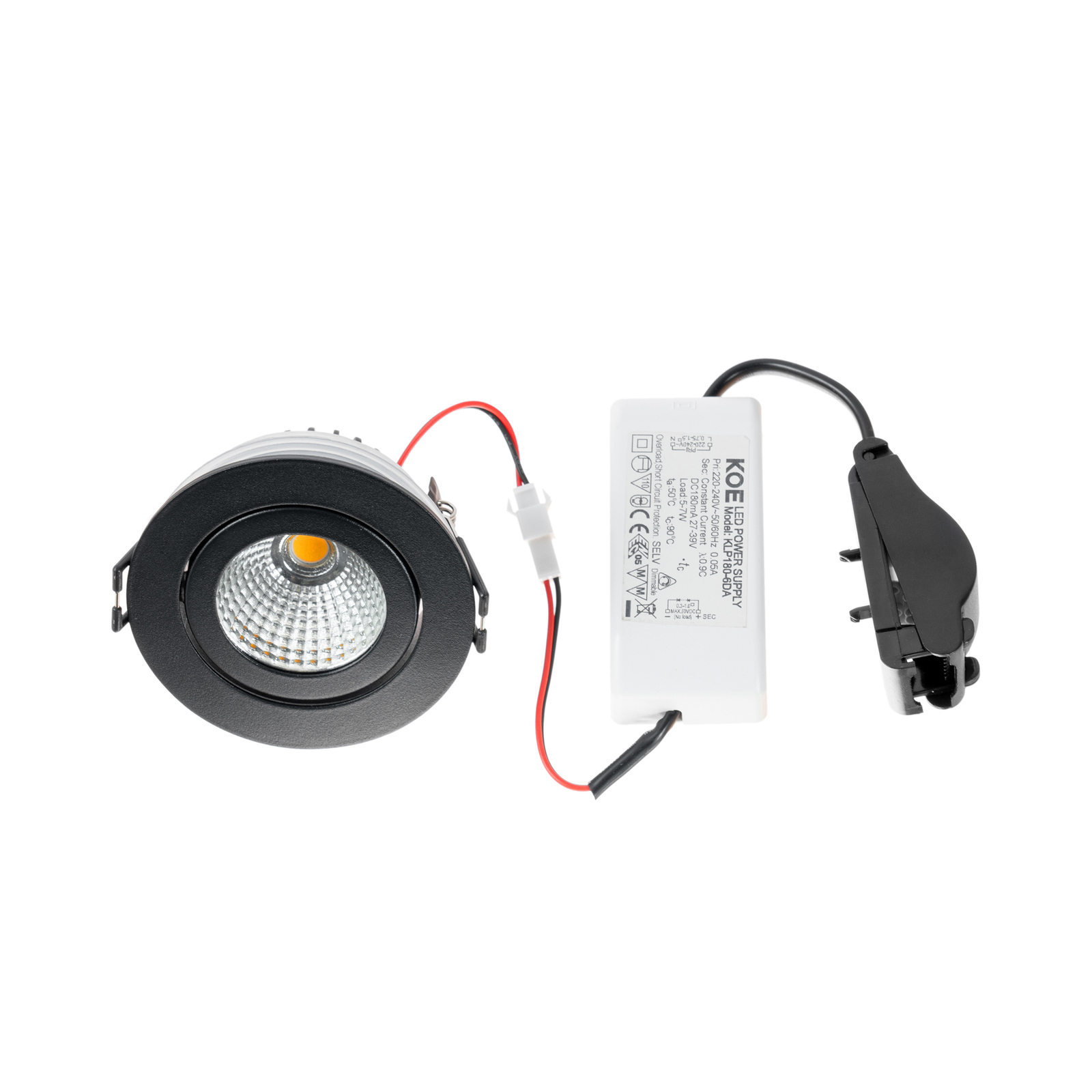 Jyra LED Einbauspots 3000K IP65 Schwarz - Arcchio