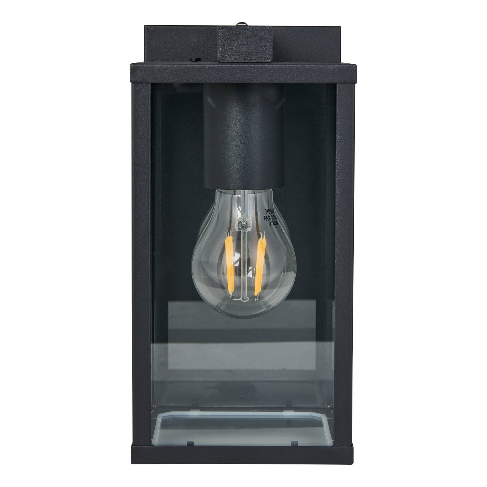 EGLO Budrone aplique exterior, negro/transparente