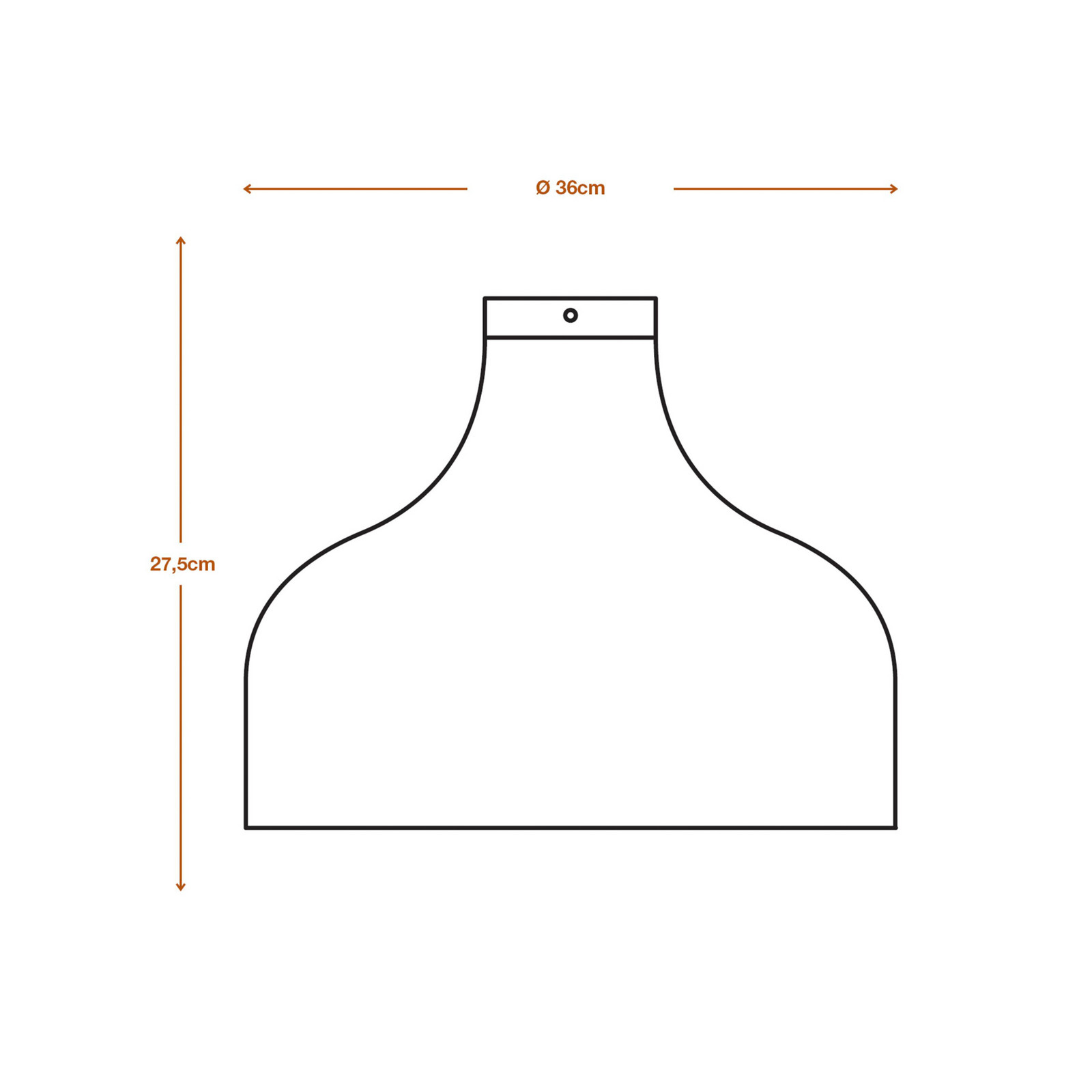 LEDVANCE Plafonieră cu pălărie Ø 36 cm maro carton ondulat - Camera de zi / sufragerie - maro negru - Hârtie / Carton