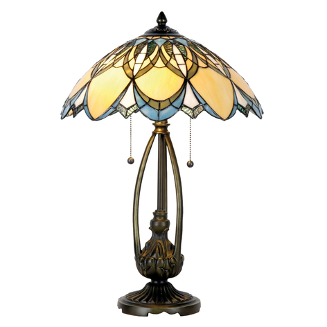 Wyjątkowa lampa stołowa Poseidon Tiffany